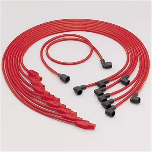 Taylor Cable TAYLOR CABLE 73255 180 Degree Red Spiro-Pro Universal Spark Plug Wire Set T64-73255
